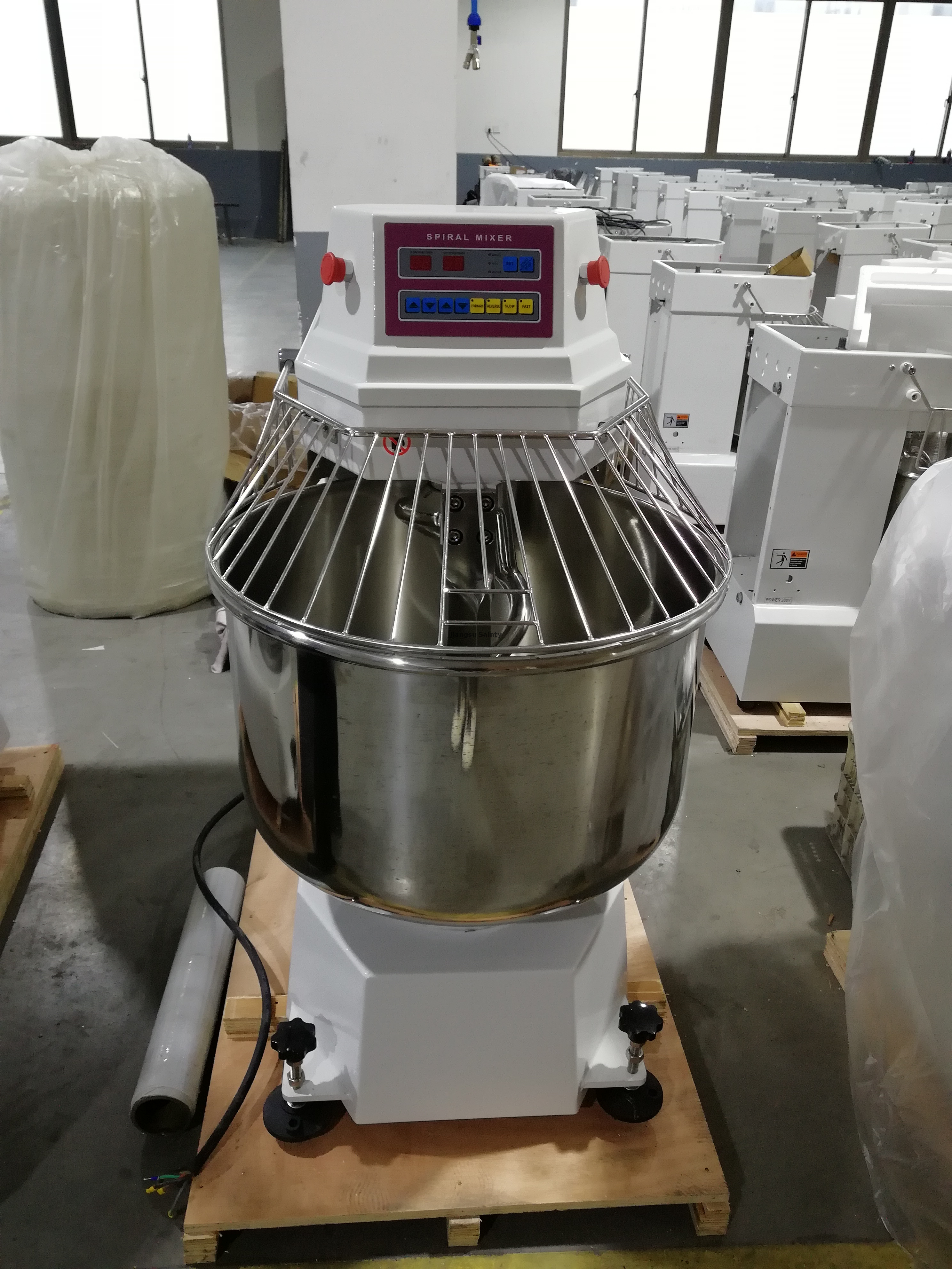bakery large stainless steel dough mixer